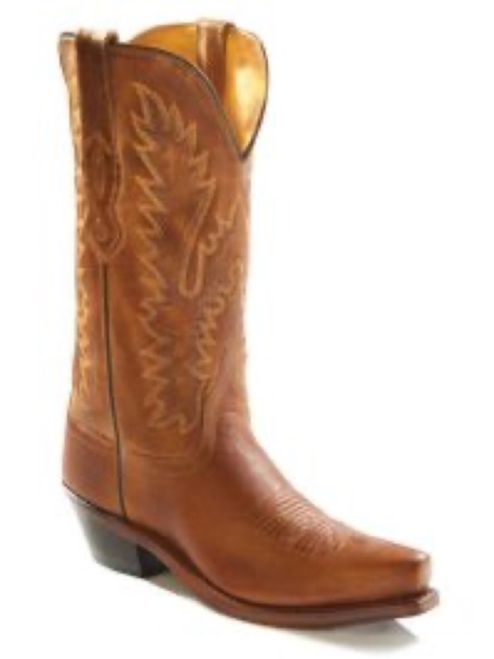 Women’s Old West Tan Canyon Snip Toe Cowboy Boots Size 7.5